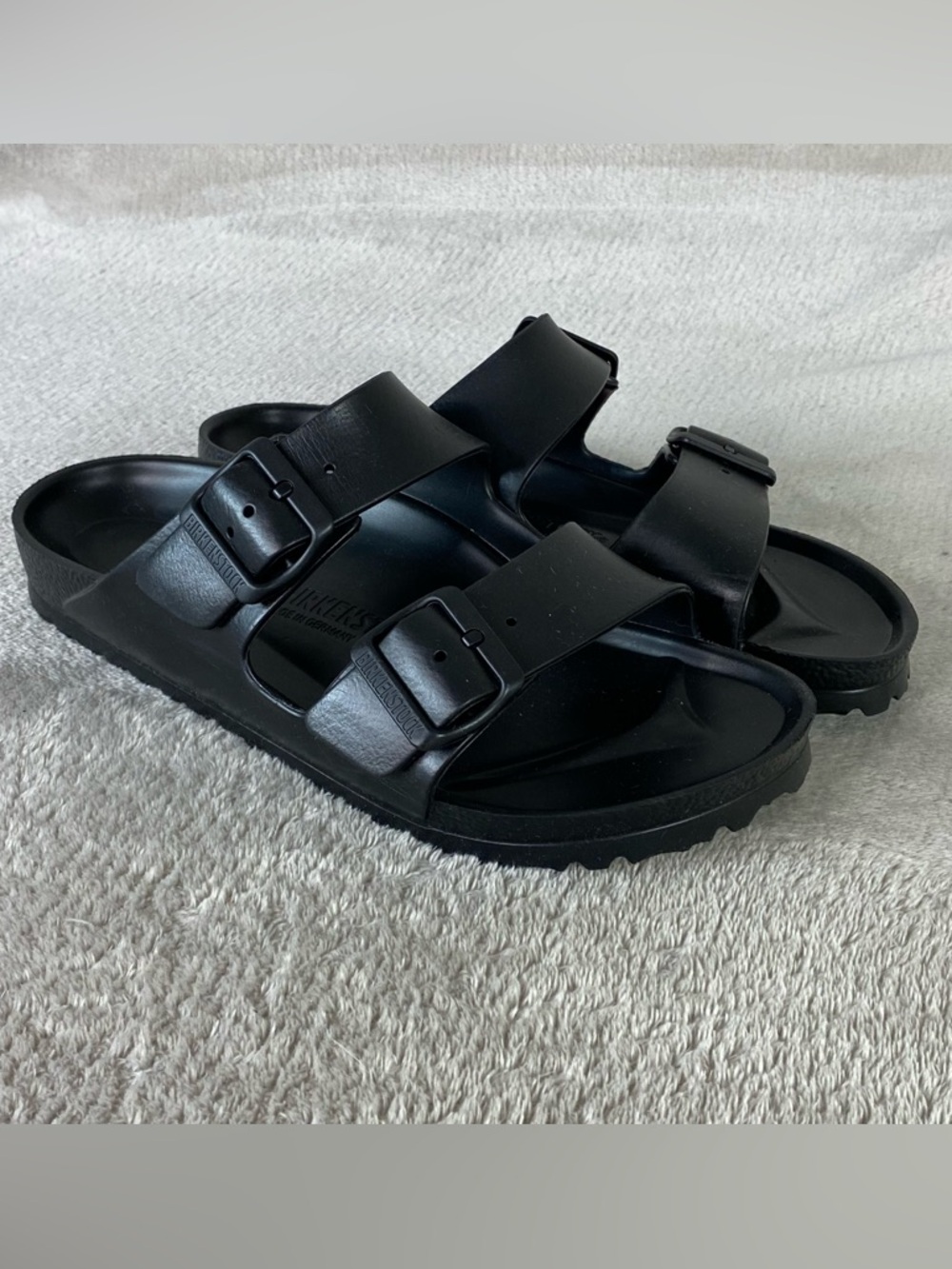 Birkenstock Arizona EVA Sandals Womens US 6 EU 37 Black Slide Water NEW